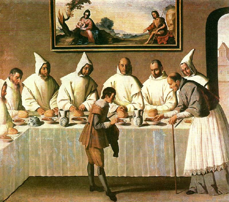 Francisco de Zurbaran st, hugo in the refectory